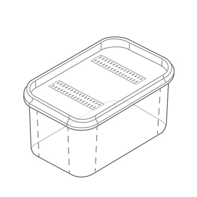 Microbox - Rectangle (1.2L) - Bulk (160-175/Box)