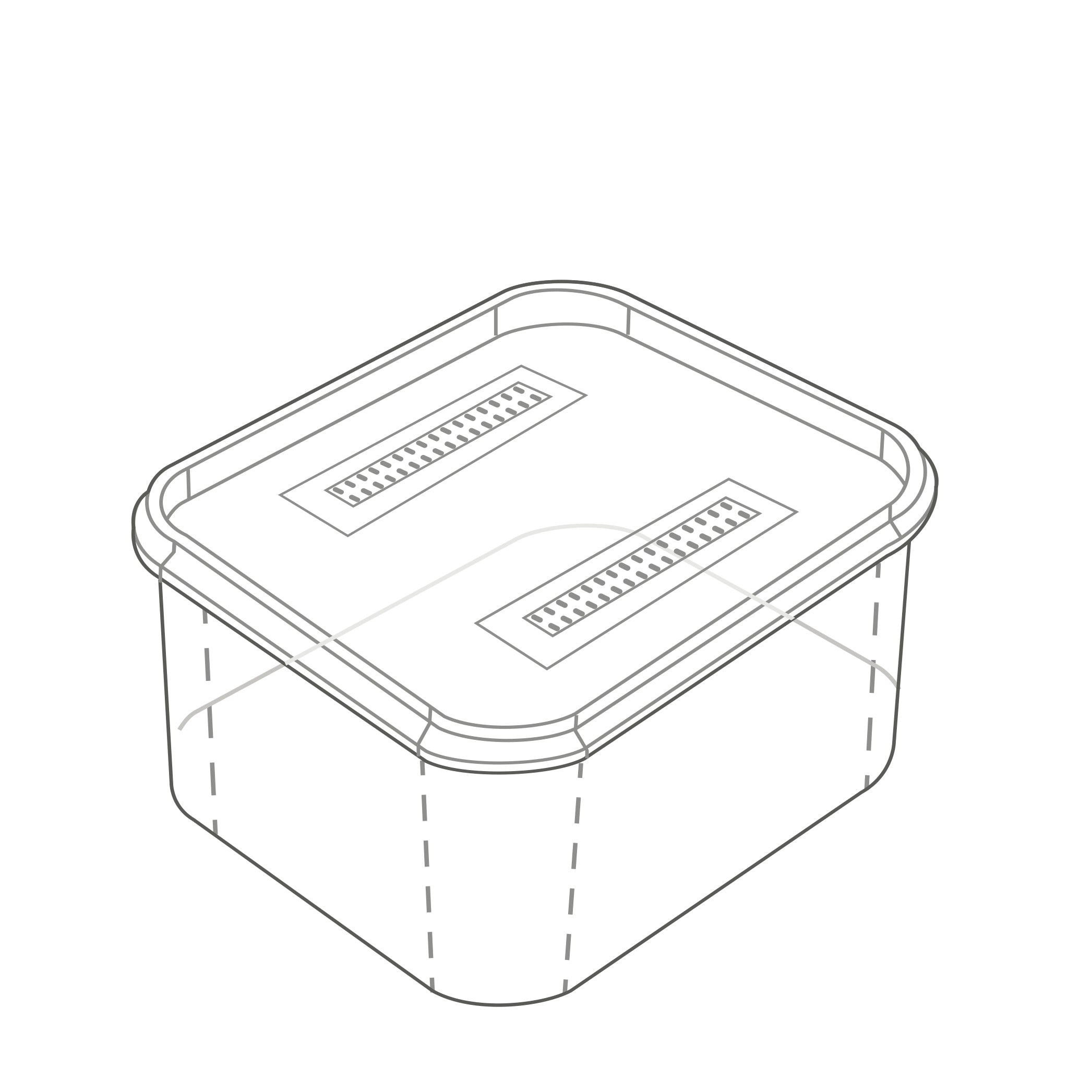 Microbox - Square (3L) - Bulk (90-95/Box)