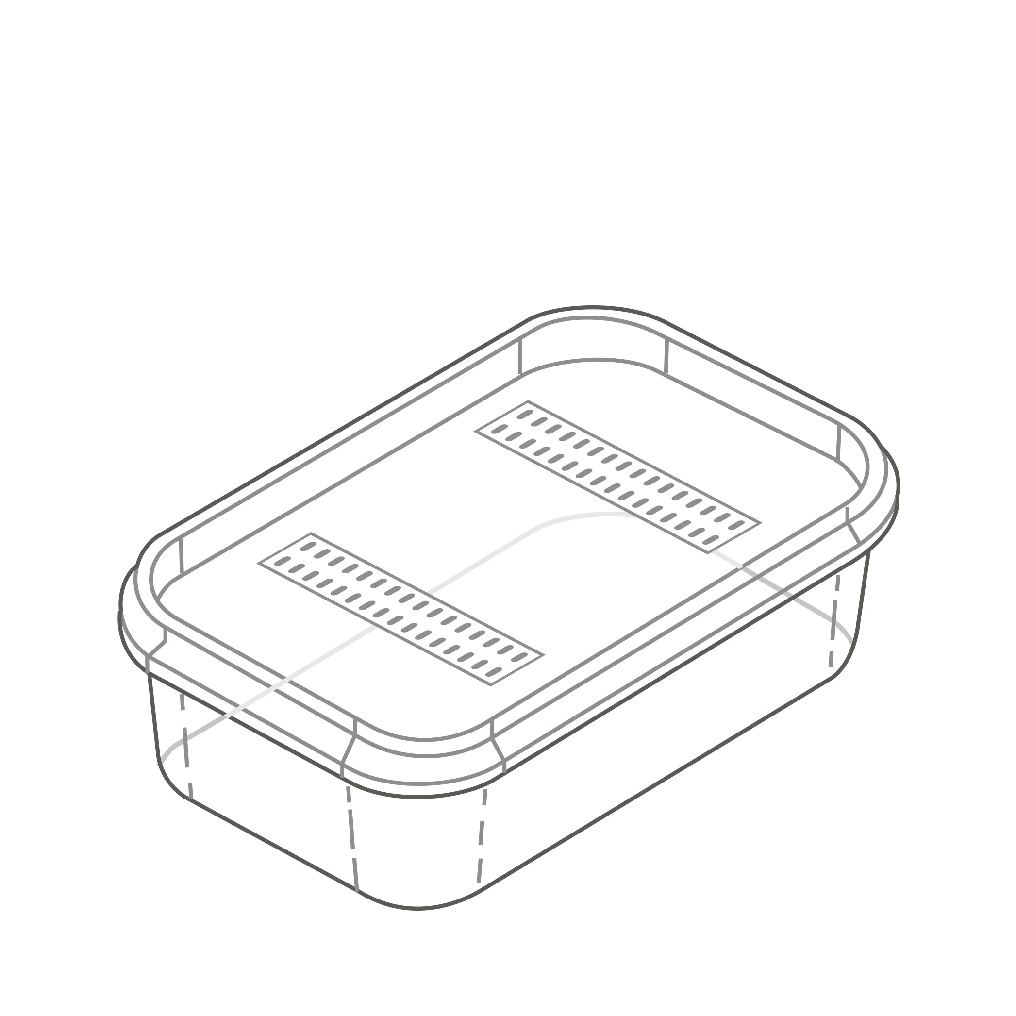 Microbox - Rectangle (750 ml) - Bulk (180-185/Box)
