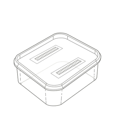 Microbox - Square (2L)  - Bulk (108-115/Box)